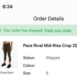 Pace Rival Mid-Rise Crop 22"